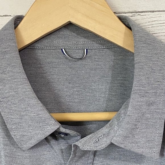 Kit And Ace City Tech Performance Button Down Shirt Light Gray Men’s Large L - Picture 5 of 8